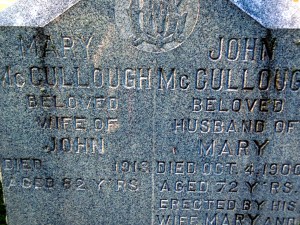 McCullough Family Tombstone